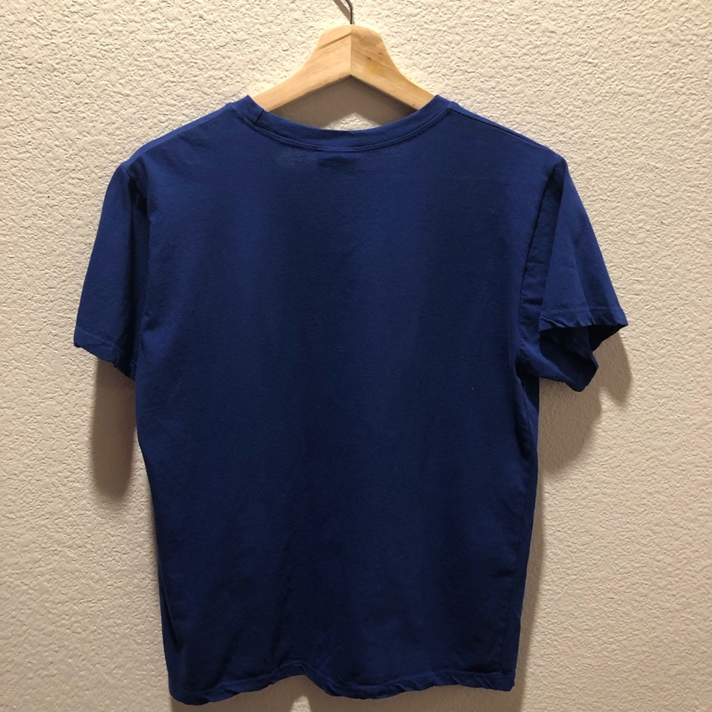 Bird Pattern Blue Shirt - Picture 4 of 4